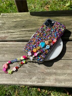Handmade Phone Charm Wristlet